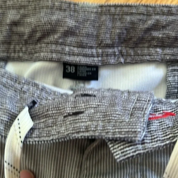 Sz38 O'Neill Gray and Blue Flat Front Shorts - Picture 4 of 5